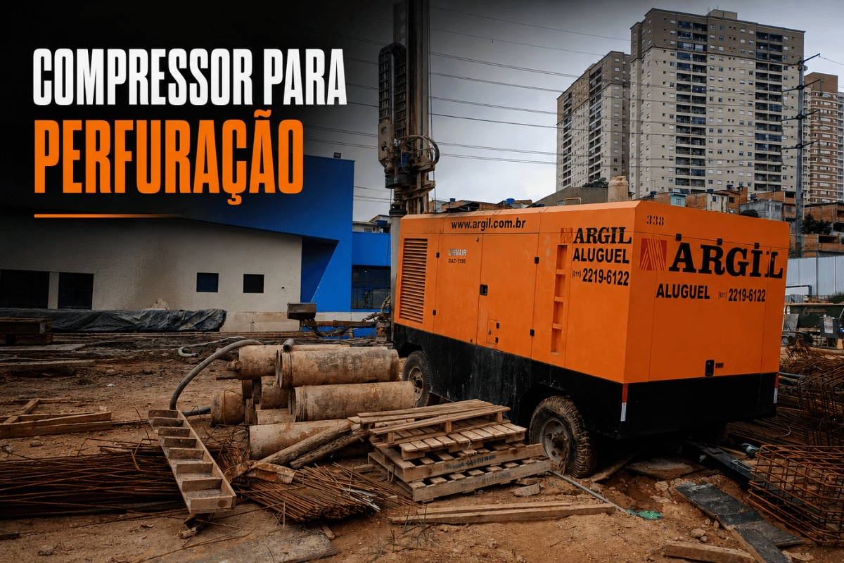 Aluguel de Compressor para Perfuração | Argil Equipamentos
