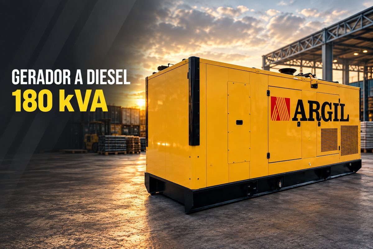 Aluguel de Geradores a Diesel 180 kVA