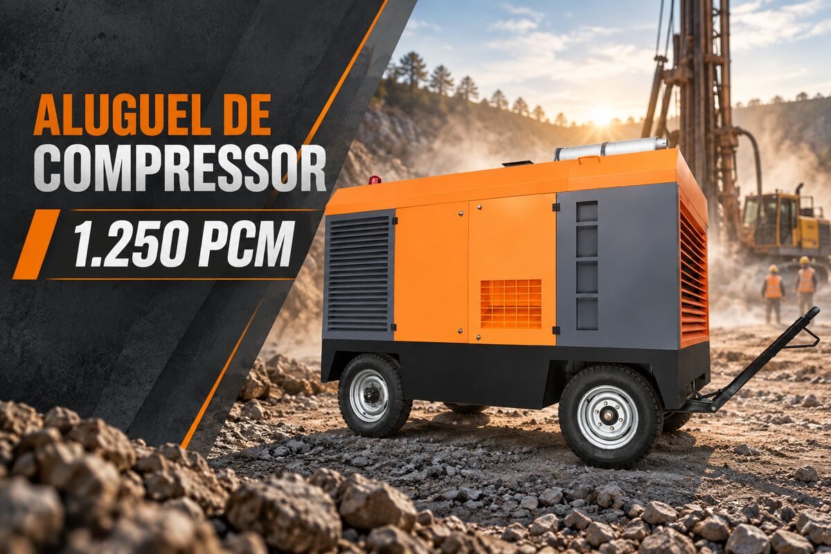 Aluguel de Compressor 1250 PCM de Alta Pressão | Argil